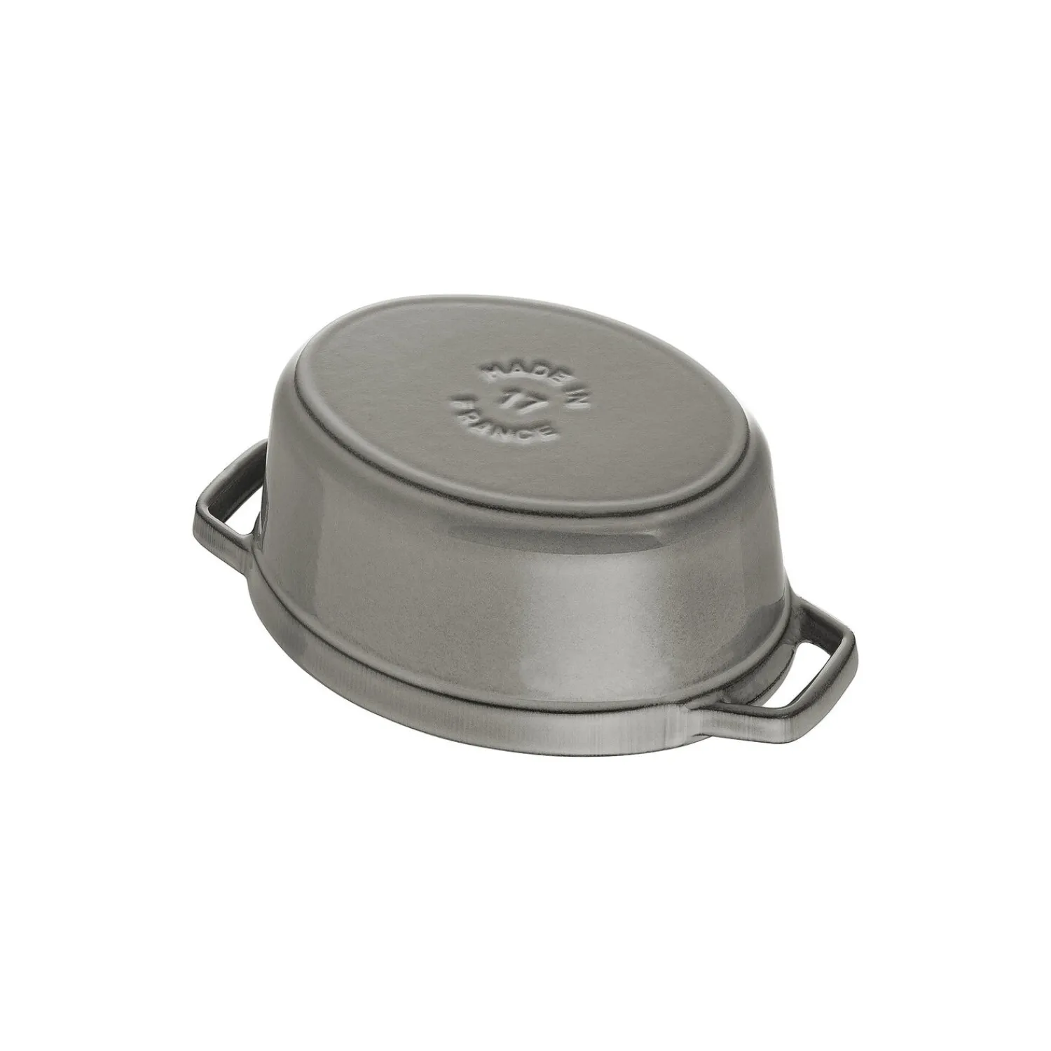 Staub Cocotte couvercle de cochon 17 cm, Ovale, , Fonte Gris graphite Hot