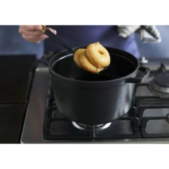 Staub Cocotte haute 24 cm, Rond(e), , Fonte Noir mat New