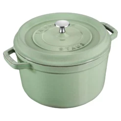 Staub Cocotte haute 24 cm, Rond(e), , Fonte Sauge Best