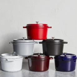 Staub Cocotte profonde 24 cm, Rond(e), , Fonte Gris graphite Clearance