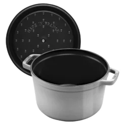 Staub Cocotte profonde 24 cm, Rond(e), , Fonte Gris graphite Clearance