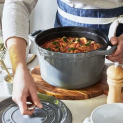 Staub Cocotte profonde 24 cm, Rond(e), , Fonte Gris graphite Clearance