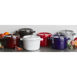 Staub Cocotte profonde 24 cm, Rond(e), , Fonte Gris graphite Clearance