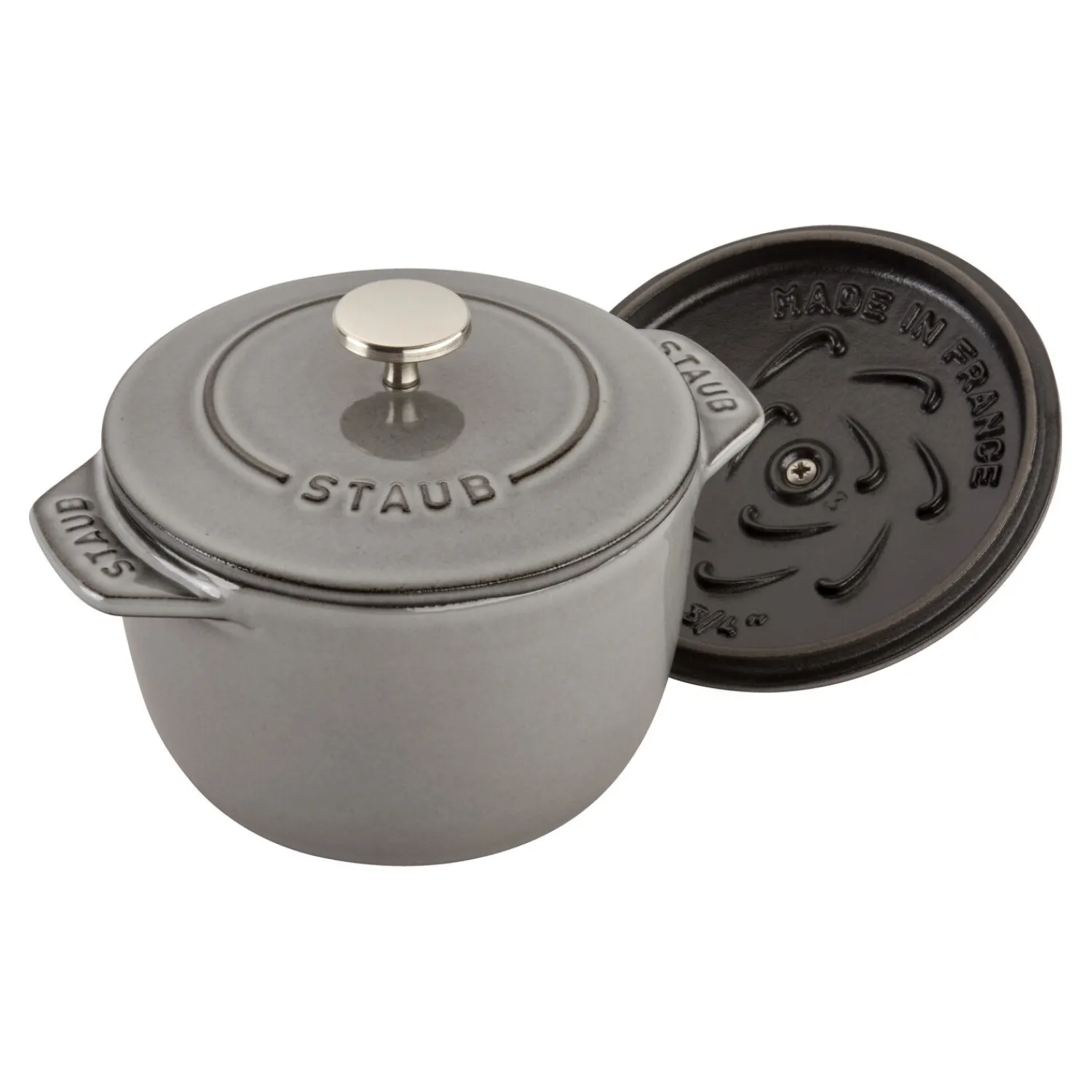 Staub Cocotte à riz 12 cm, Rond(e), , Fonte Gris graphite Best