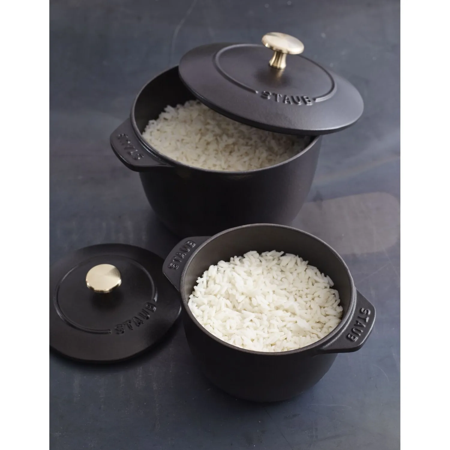 Staub Cocotte à riz 16 cm, Rond(e), , Fonte Noir mat Online