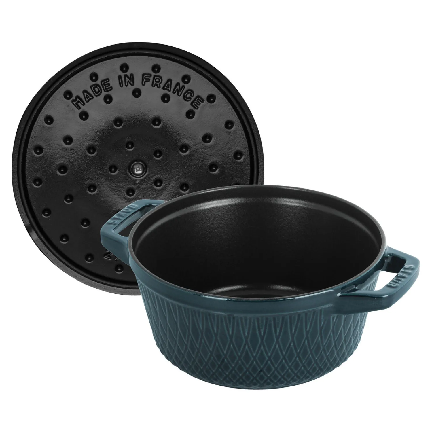 Staub Cocotte twister 24 cm, Rond(e), , Fonte La Mer Outlet