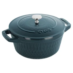 Staub Cocotte twister 20 cm, Rond(e), , Fonte La Mer New