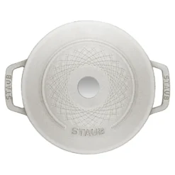 Staub Cocotte twister 24 cm, Rond(e), , Fonte Truffe blanche Sale