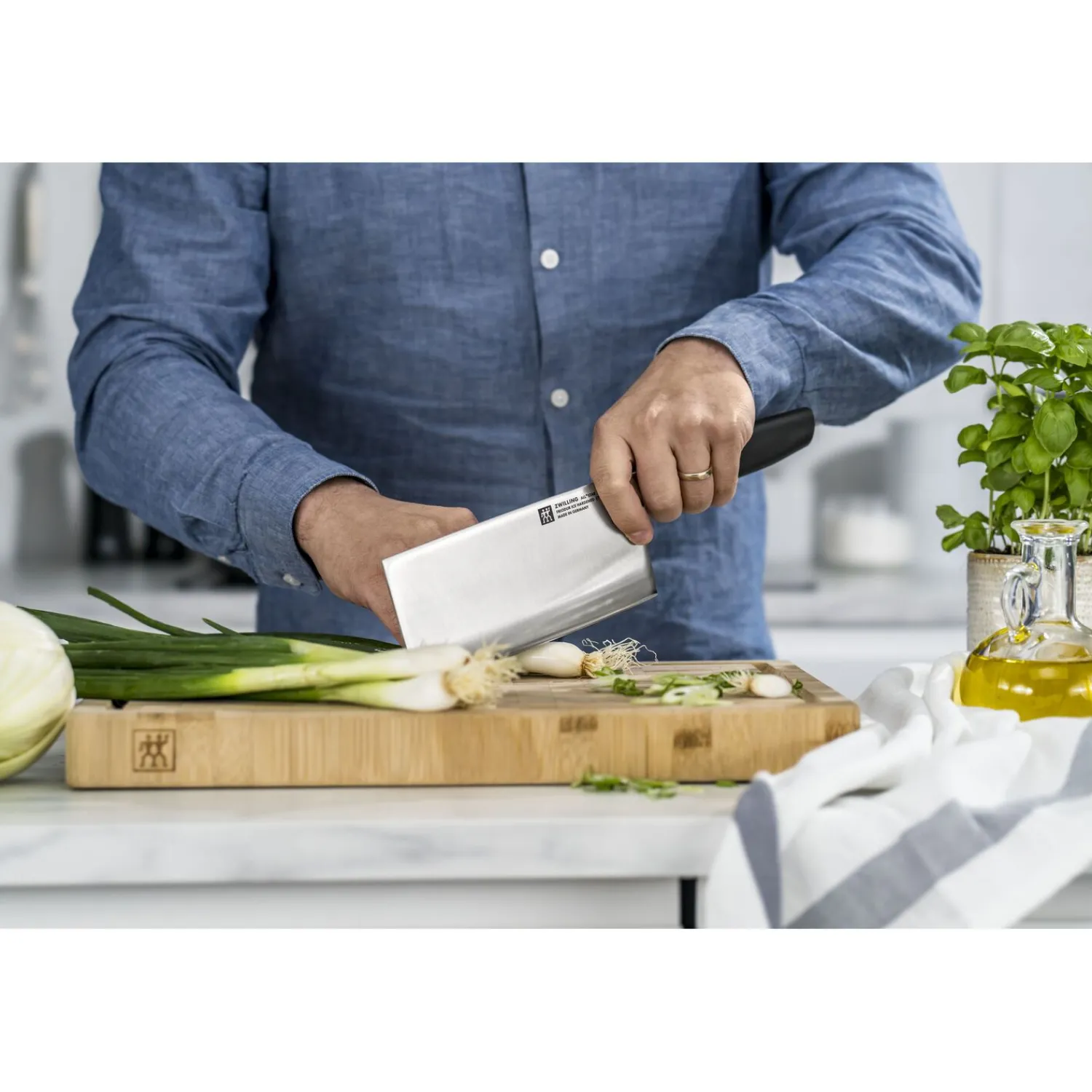 ZWILLING Couteau de chef chinois 18 cm, Argent Sale