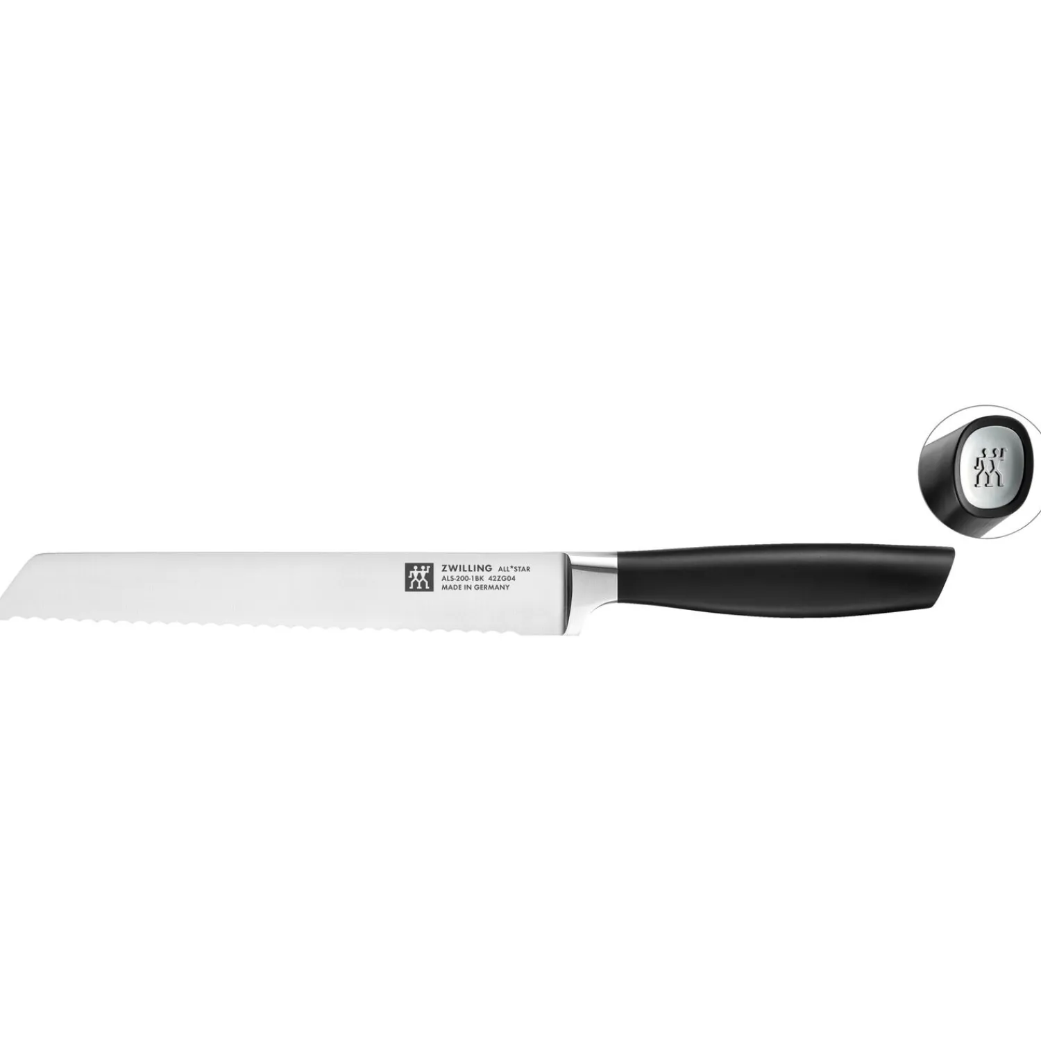 ZWILLING Couteau à pain 20 cm, Argent Clearance