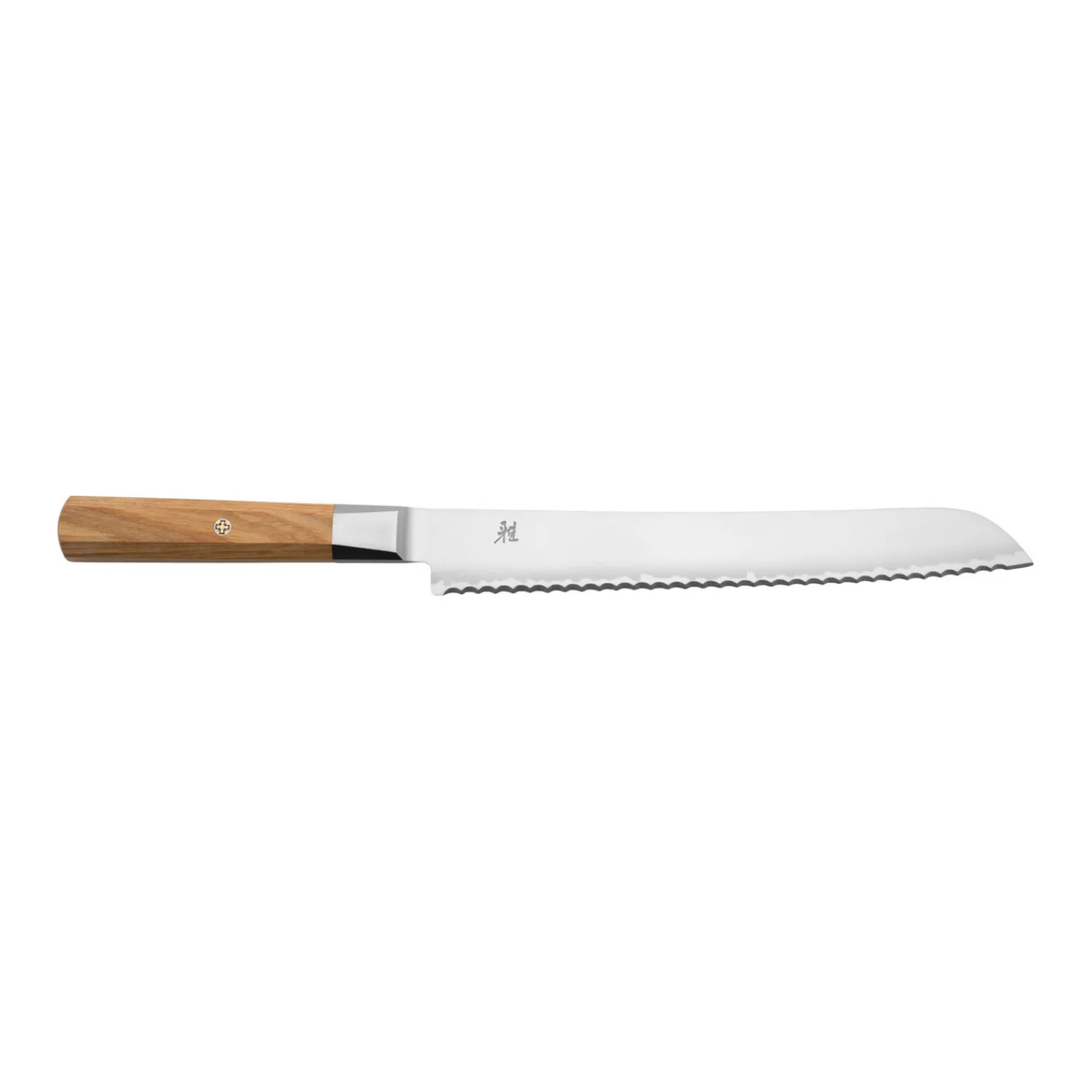 MIYABI Couteau à pain 23 cm, Beige, tranchant dentelé