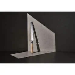 MIYABI Couteau à pain 23 cm, Beige, tranchant dentelé