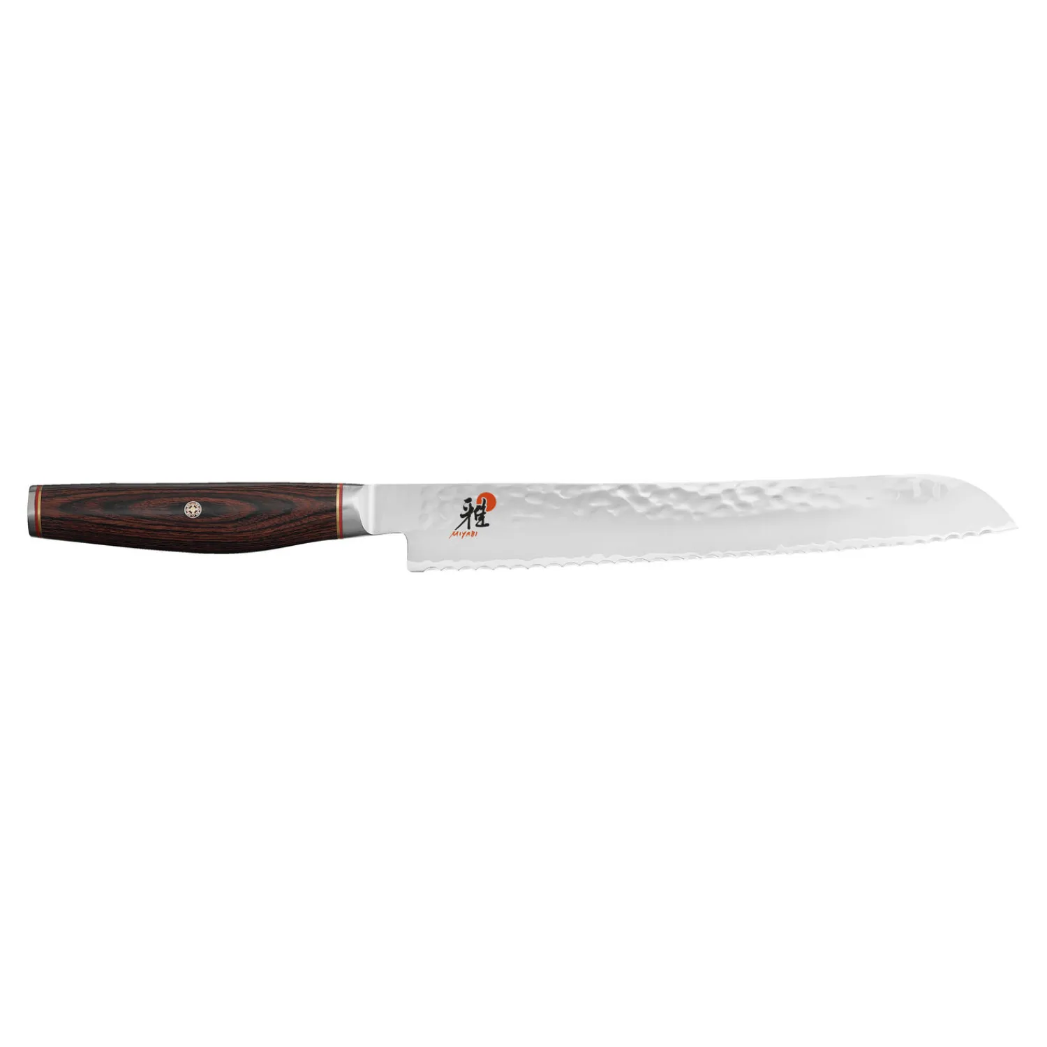 MIYABI Couteau à pain 23 cm, Brun, tranchant dentelé Clearance