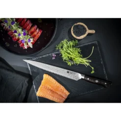ZWILLING Couteau à trancher 23 cm, Brun, Tranchant lisse Hot