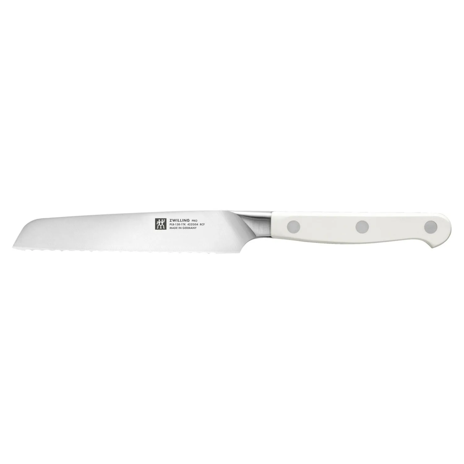 ZWILLING Couteau universel 13 cm, Blanc, tranchant dentelé Hot