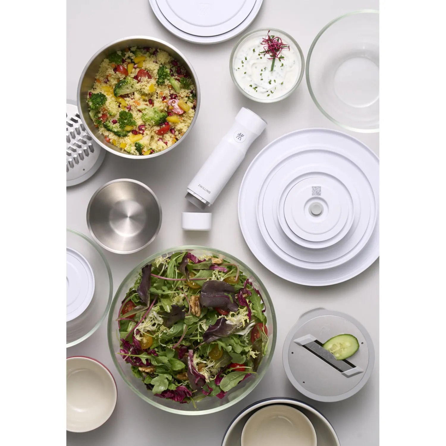 ZWILLING Couvercle de bol sous vide L / 24 cm, Blanc Hot