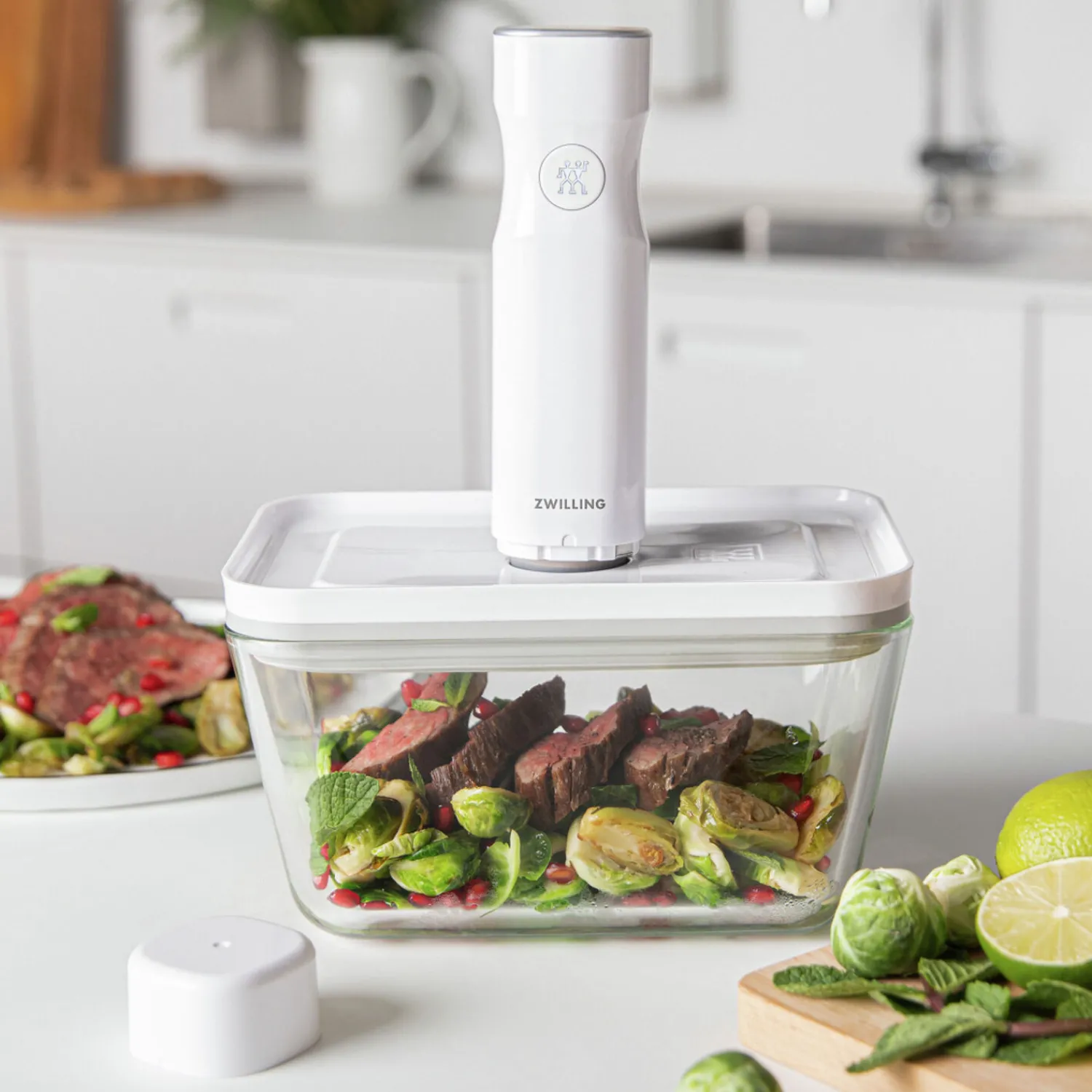 ZWILLING Couvercle sous vide, L, Grey Line Discount