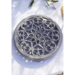 Staub Dessous de plat 23 cm, Rond(e), Fonte Gris graphite New