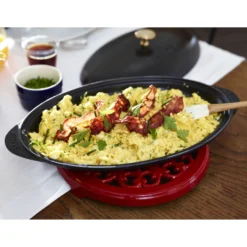 Staub Dessous de plat 23 cm, Rond(e), Fonte Cerise New