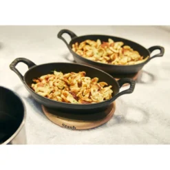 Staub Dessous de plat magnétique 15 cm, Ovale, Hêtre Discount