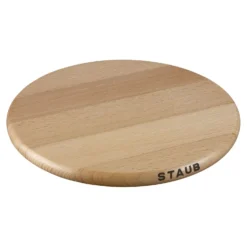 Staub Dessous de plat magnétique 23 cm, Rond(e), Hêtre Outlet