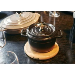 Staub Dessous de plat magnétique 16 cm, Rond(e), Hêtre Online