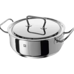 ZWILLING Ensemble de casseroles, 4-pcs. /16/20/24 cm, argent, Acier Inoxydable Outlet