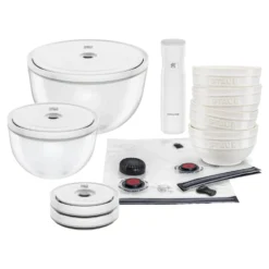 ZWILLING Ensemble de démarrage sous-vide, 15-pcs. /S/M/L, blanc ivoire, Céramique / Verre Best