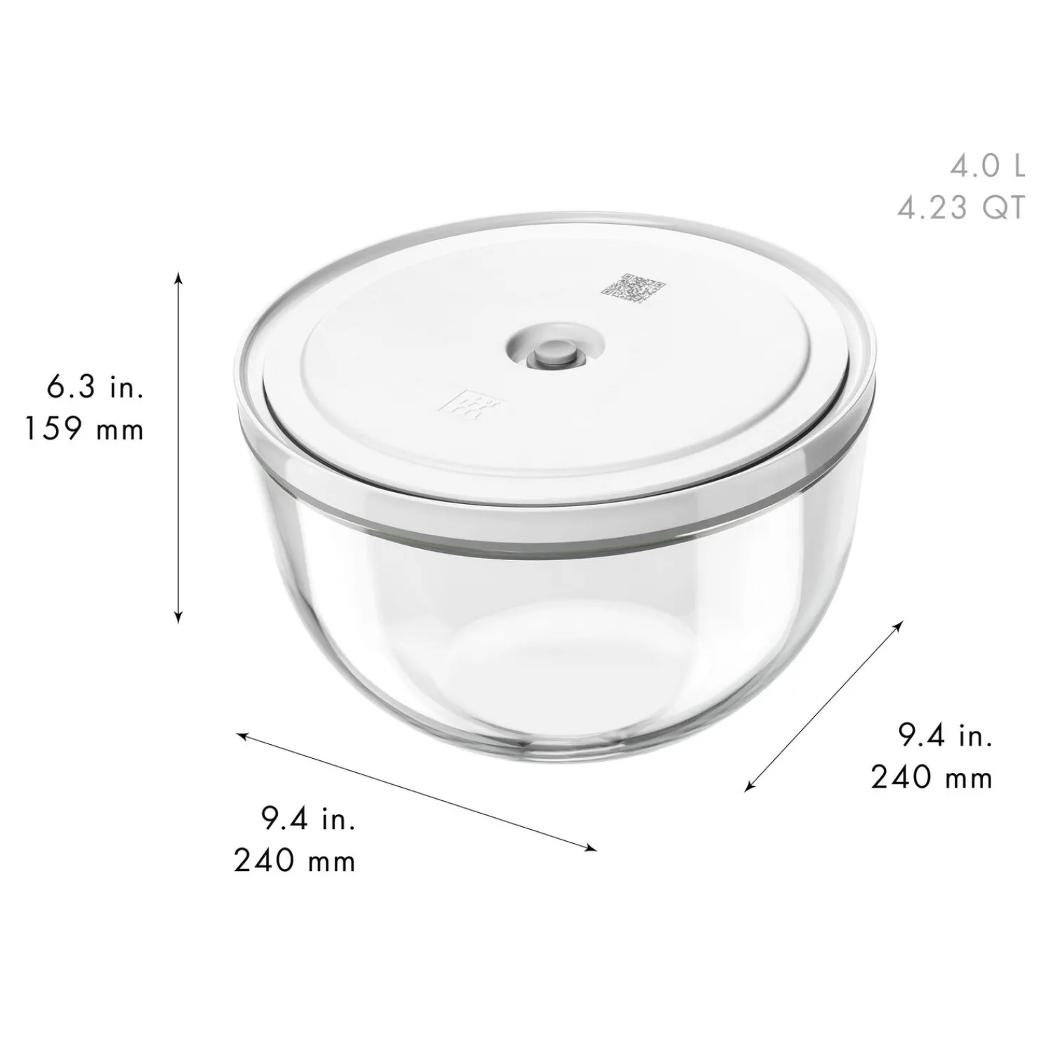ZWILLING Ensemble de démarrage sous-vide, 15-pcs. /S/M/L, cerise / blanc, Céramique / Verre Outlet