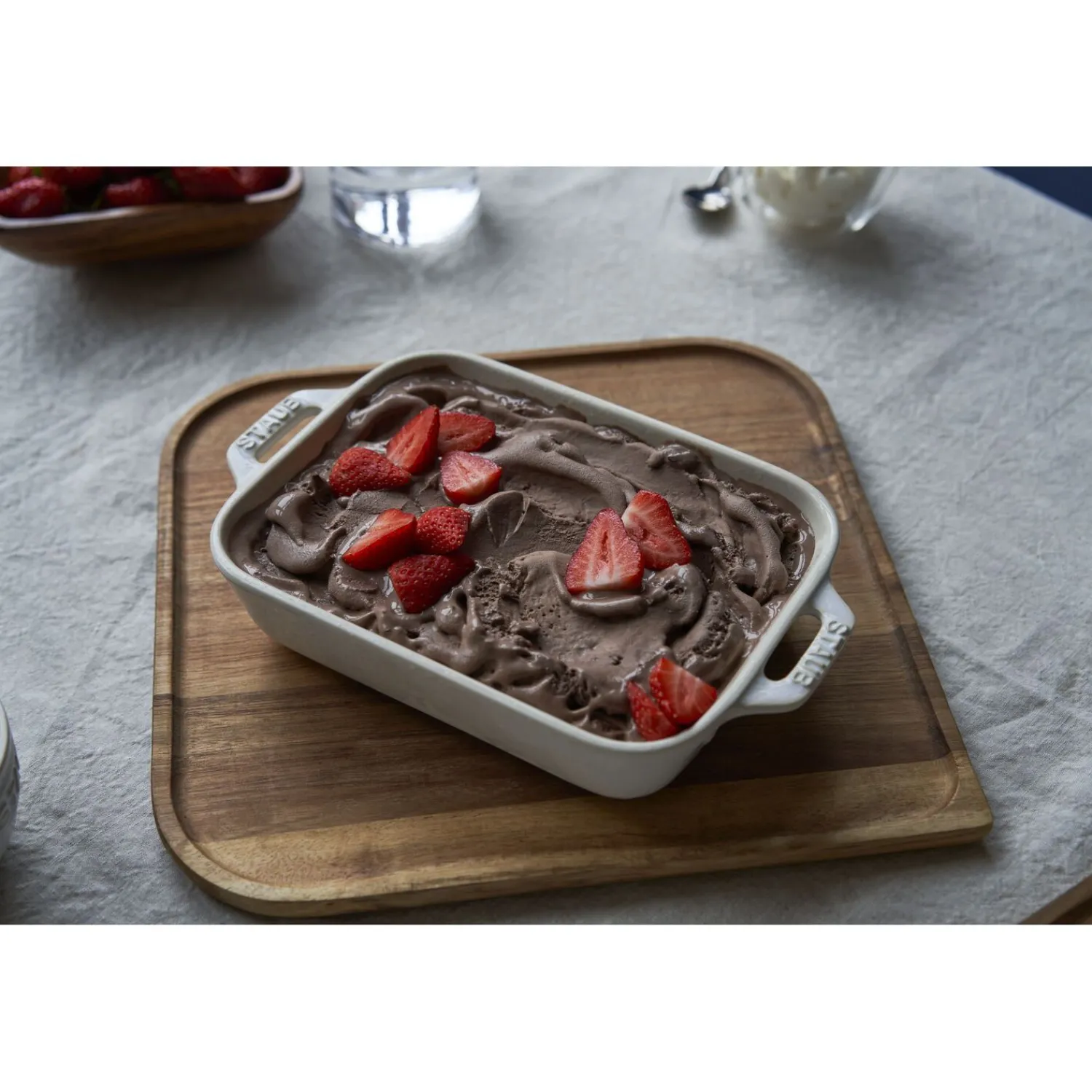 Staub Ensemble de plats à four 3-pcs Blanc ivoire Outlet