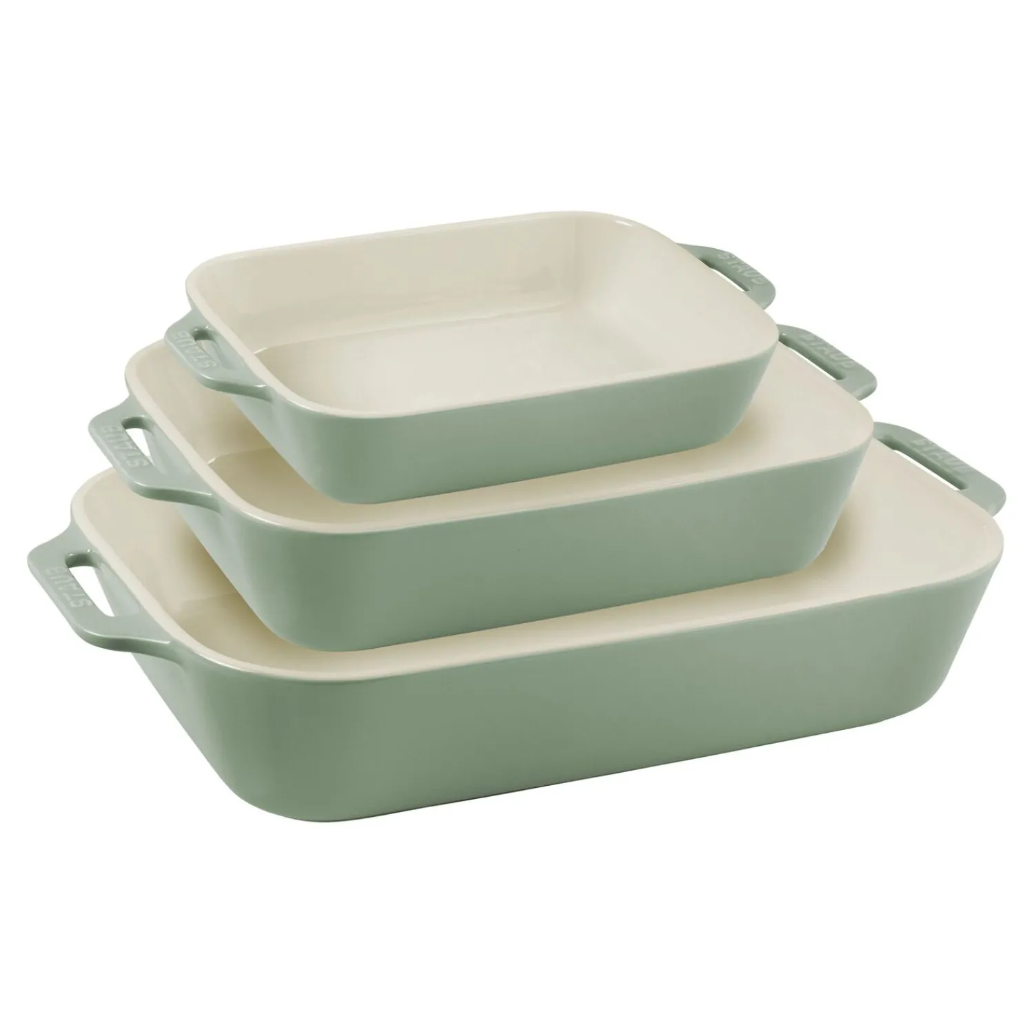 Staub Ensemble de plats à four 3-pcs Eucalyptus Best