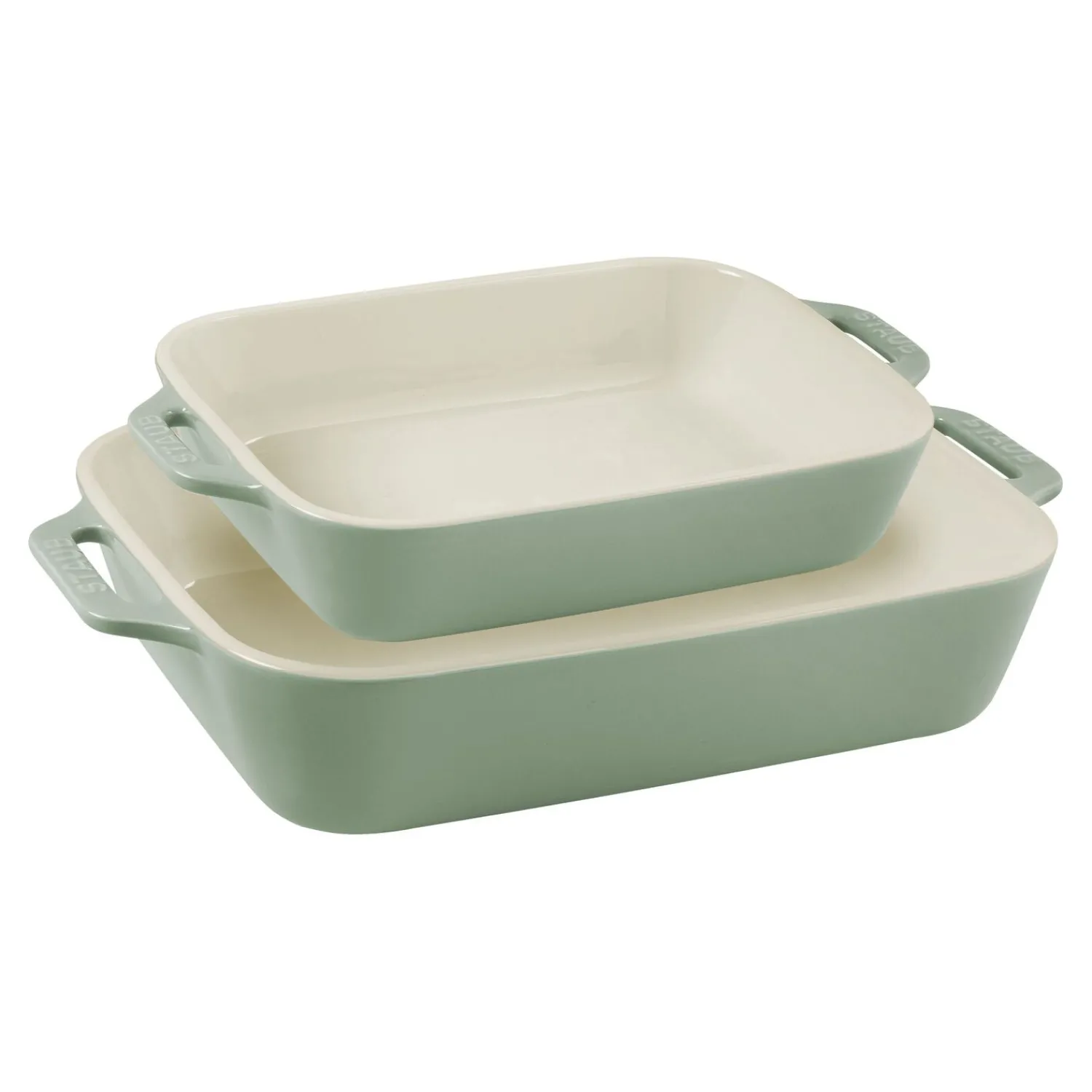 Staub Ensemble de plats à four 2-pcs Eucalyptus Discount