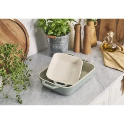 Staub Ensemble de plats à four 2-pcs Eucalyptus Discount