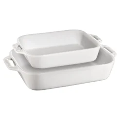 Staub Ensemble de plats à four 2-pcs Blanc Best