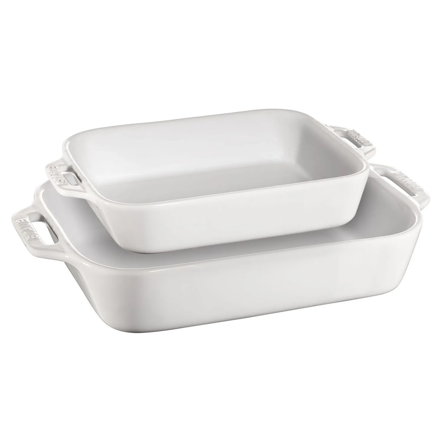 Staub Ensemble de plats à four 2-pcs Blanc Best