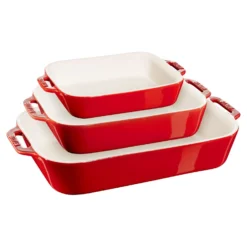 Staub Ensemble de plats à four 3-pcs Cerise Outlet