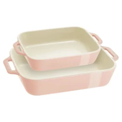 Staub Ensemble de plats à four 2-pcs Rose clair Hot