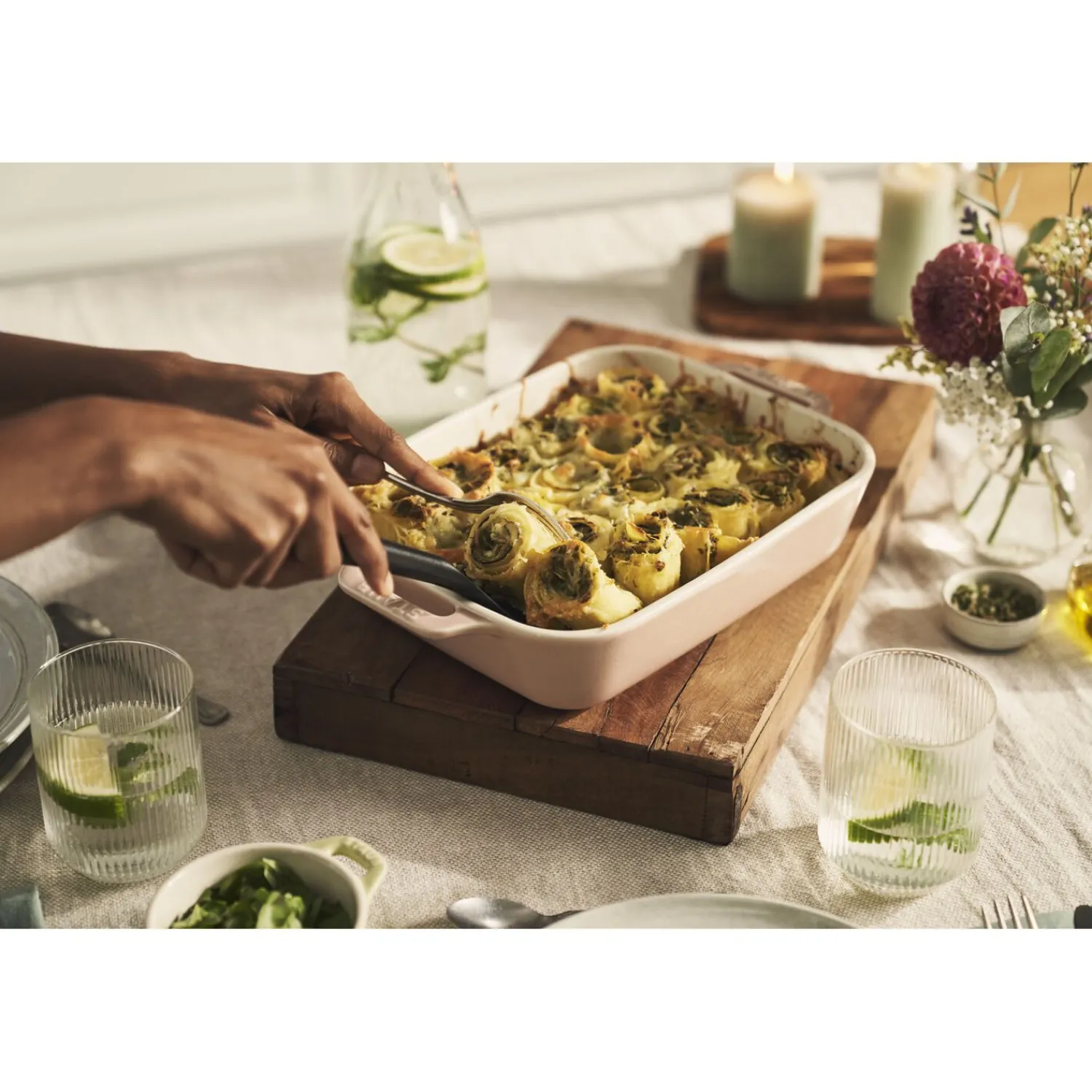 Staub Ensemble de plats à four 2-pcs Rose clair Hot