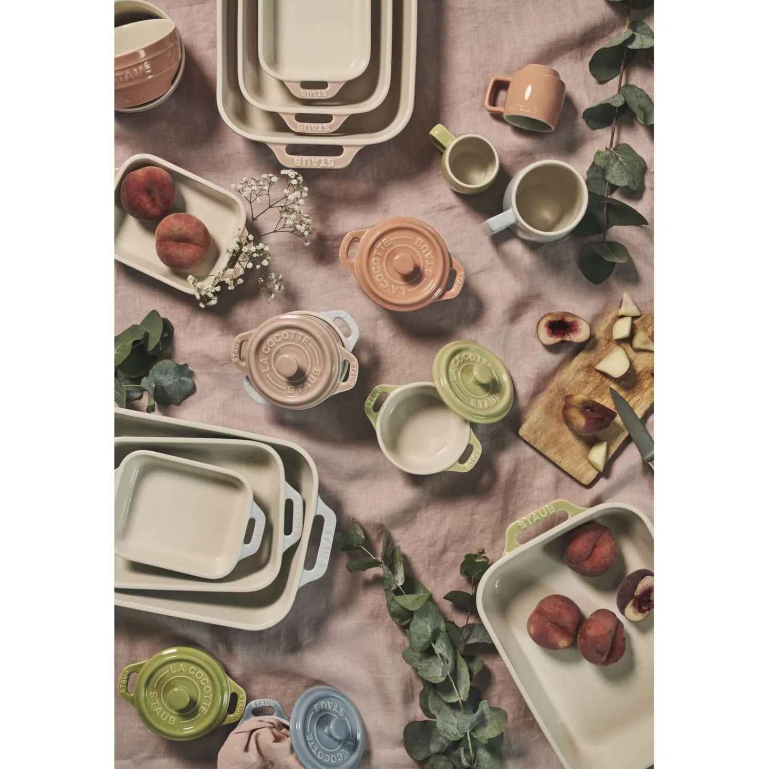 Staub Ensemble de plats à four 2-pcs Vert clair