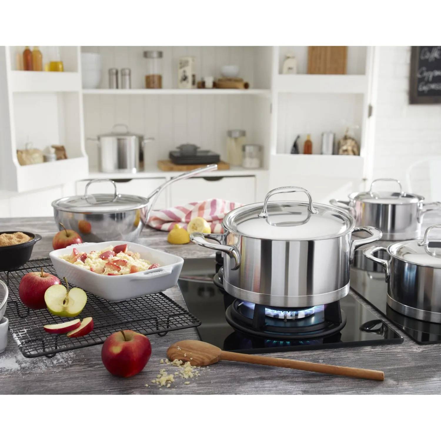 Demeyere Faitout avec couvercle 24 cm, Inox 18/10 Hot