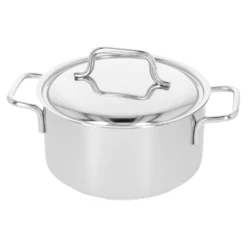 Demeyere Faitout avec couvercle 18 cm, Inox 18/10