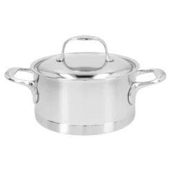 Demeyere Faitout avec couvercle 18 cm, Inox 18/10 Discount