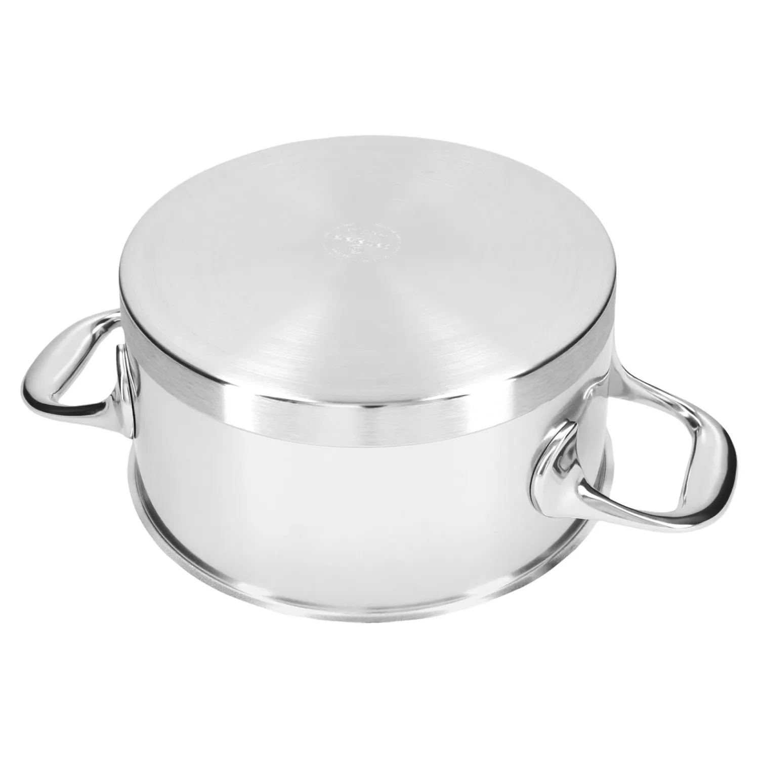 Demeyere Faitout avec couvercle 18 cm, Inox 18/10 Discount