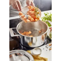 Demeyere Faitout avec couvercle 18 cm, Inox 18/10 Clearance