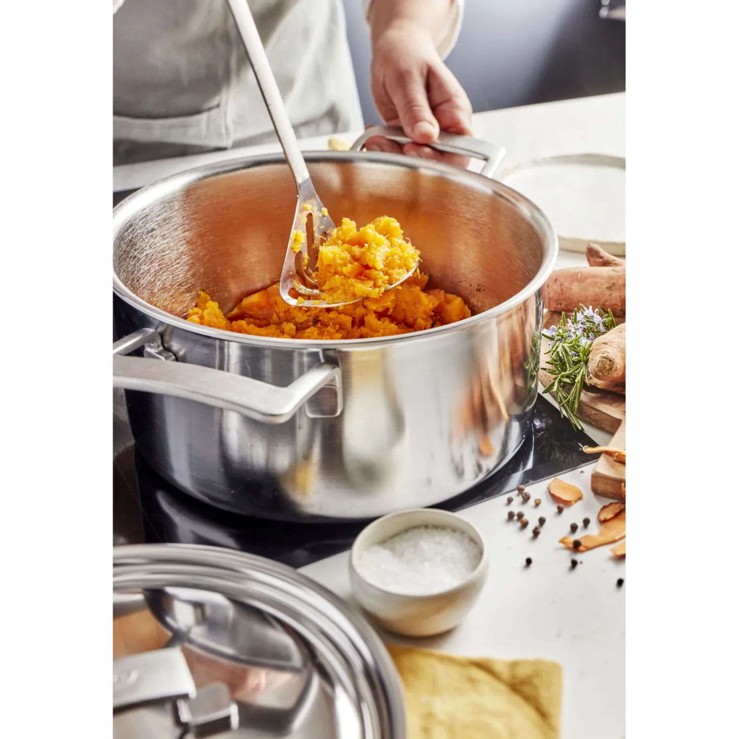 Demeyere Faitout avec couvercle 18 cm, Inox 18/10 Clearance
