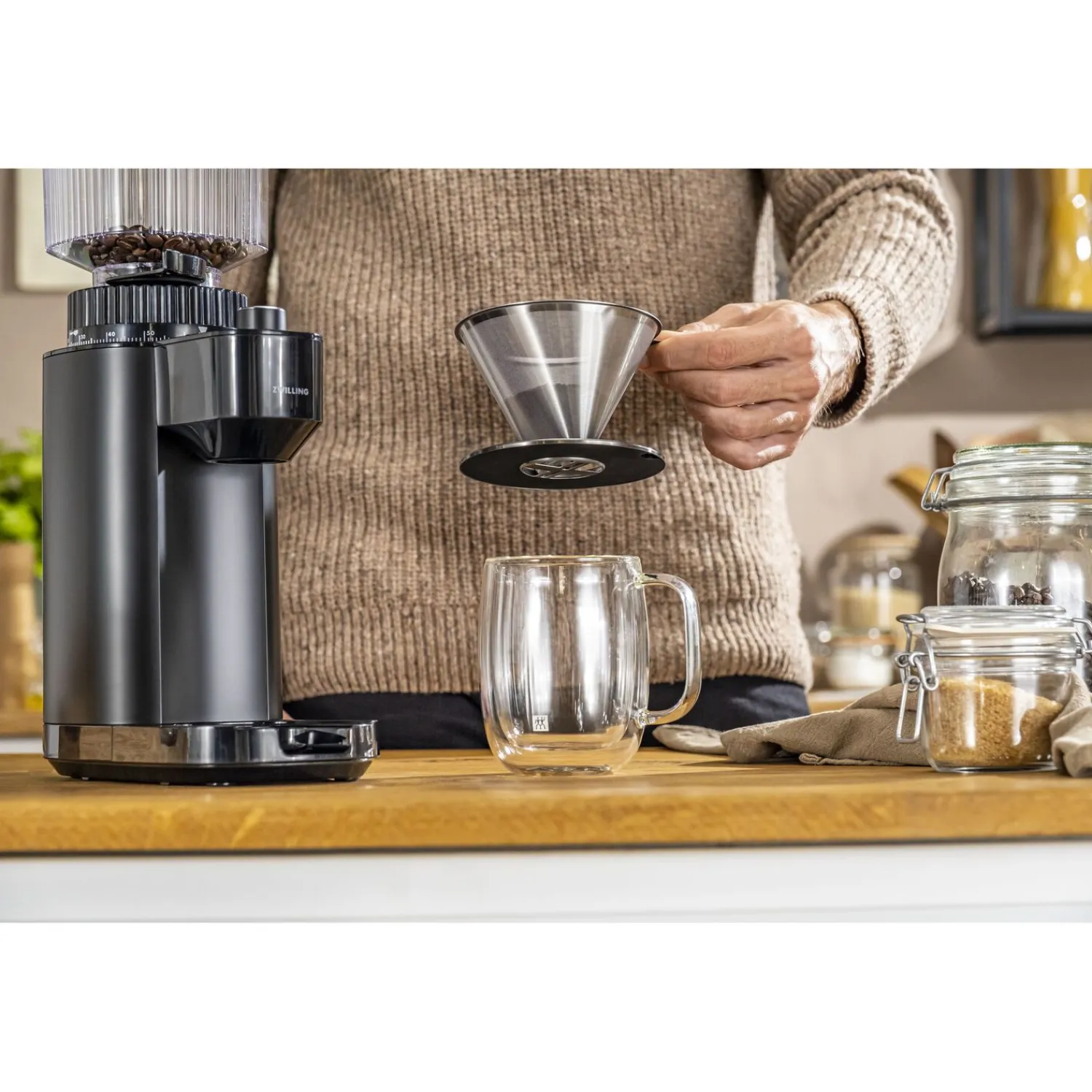 ZWILLING Filtre à café Pour Over, Inox 18/10