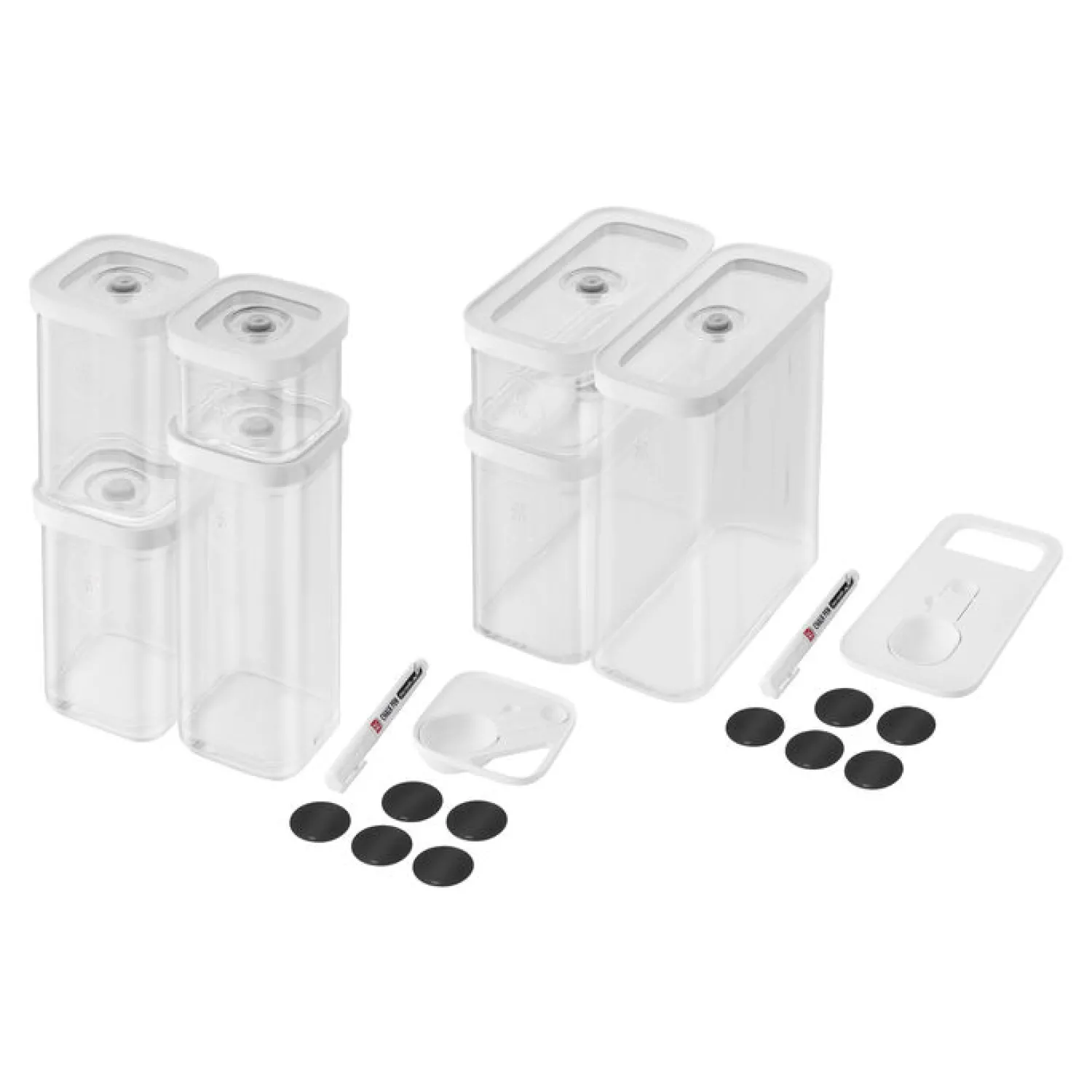 ZWILLING Fresh & Save Cube set, 11-pcs. /S/M, transparent-blanc, Plastique Online