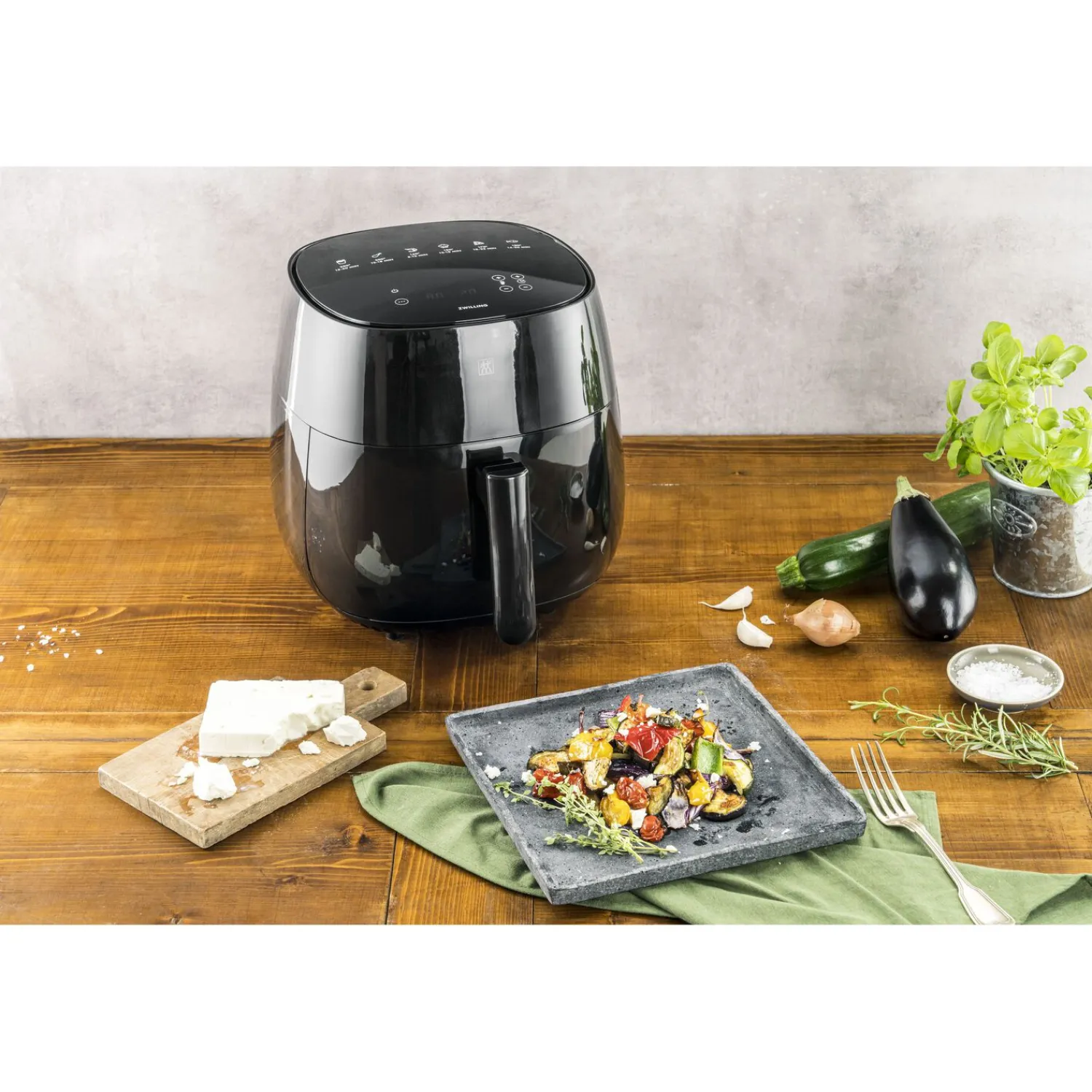ZWILLING Friteuse sans huile à air chaud 4 l, Noir mat