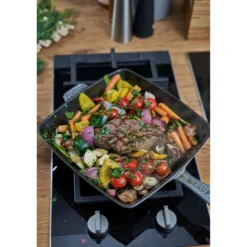 Staub Gril Américain 30 cm, Fonte, Gris graphite