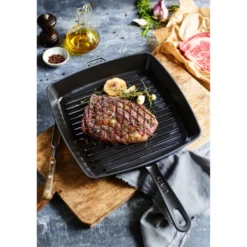 Staub Gril Américain 30 cm, Fonte, Gris graphite